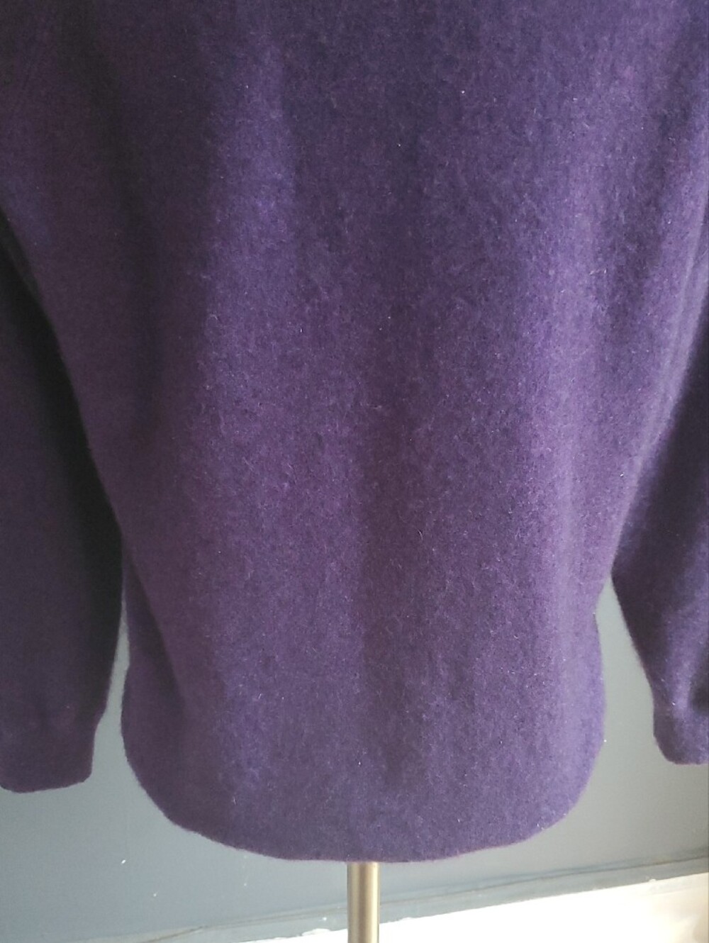 Kinross Purple 100% Cashmere Crewneck Sweater Suze XS - Picture 7 of 15
